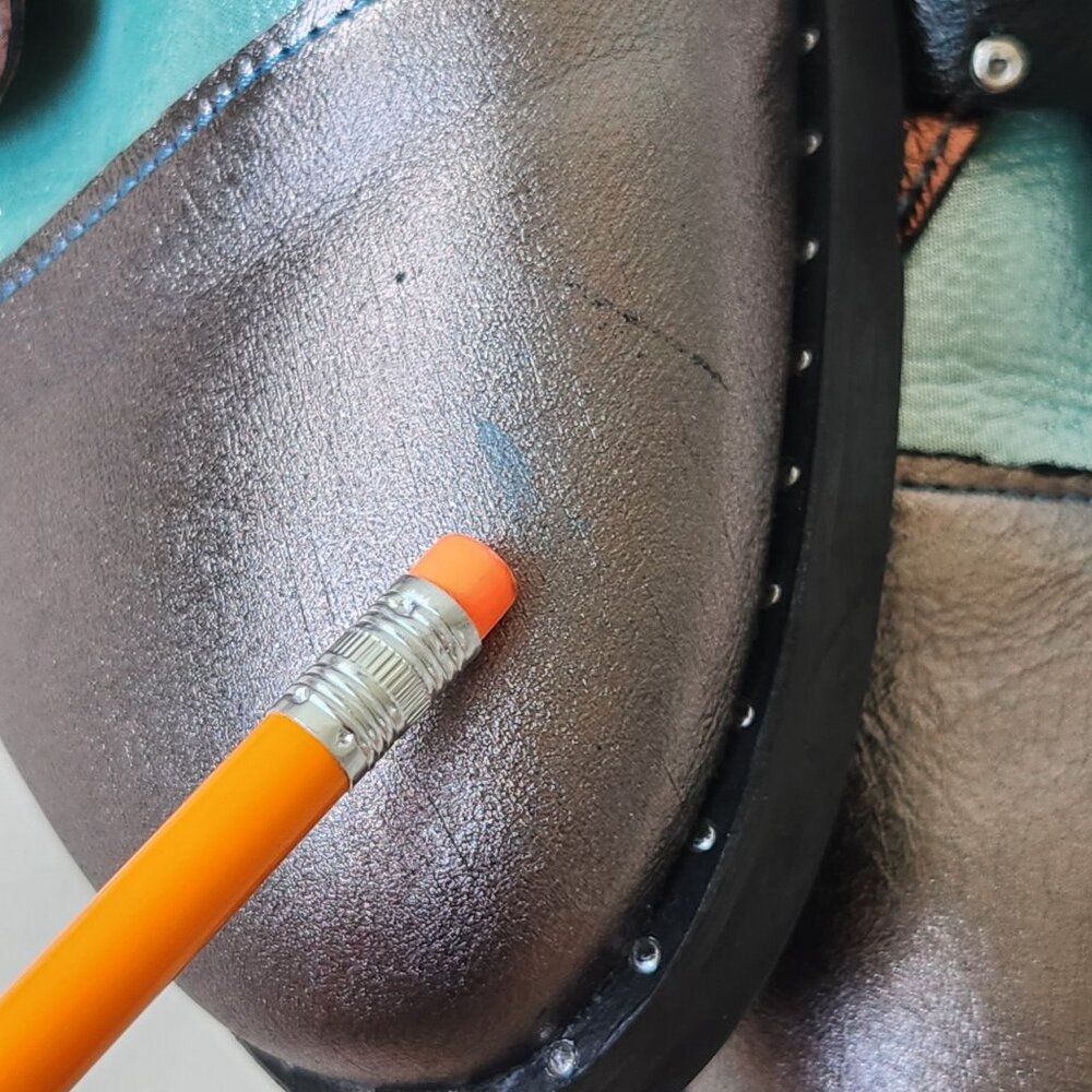 Girotti Metallic Leather Oxford Shoes Buckles Steampunk Luxury Handmade Unique 4 - Picture 14 of 16